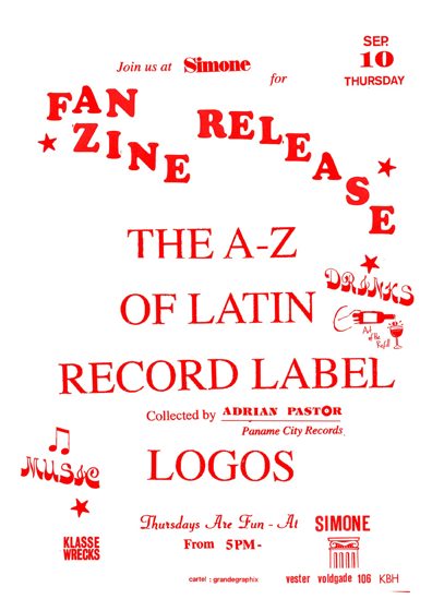 Event image: The A-Z of Latin Record Label Logos, fanzine release