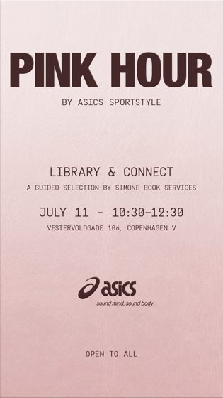 Event image: Pink Hour by ASICS Sportstyle, Library & Connect