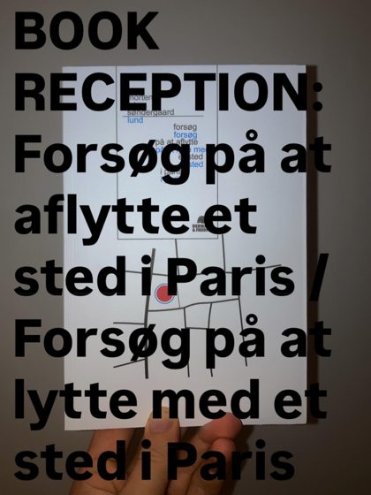 Event image: Morten Søndergaard & Lukas Lund, Forsøg på at aflytte et sted i Paris / Forsøg på at lytte med et sted i Paris